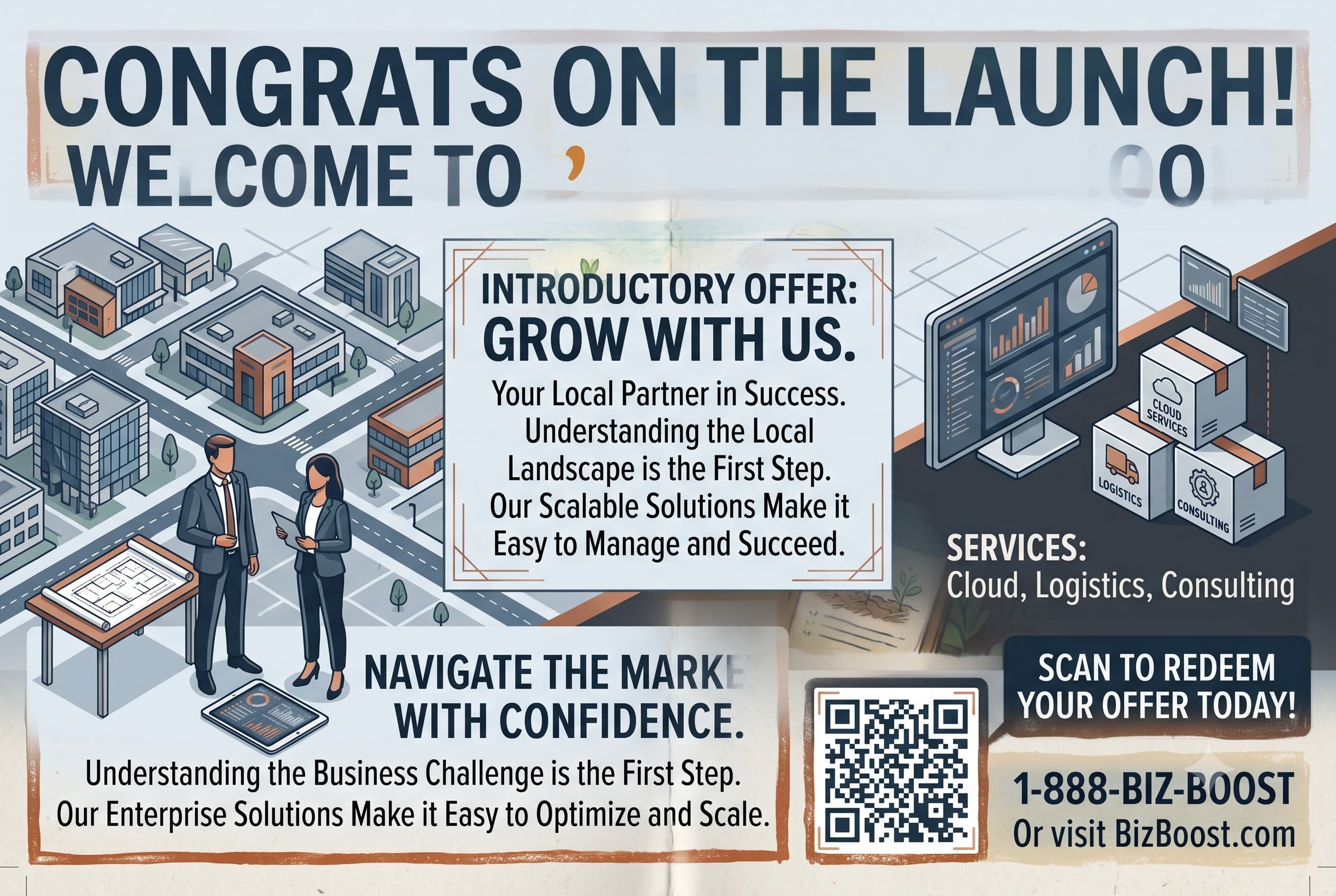 B2B new-business welcome mailer