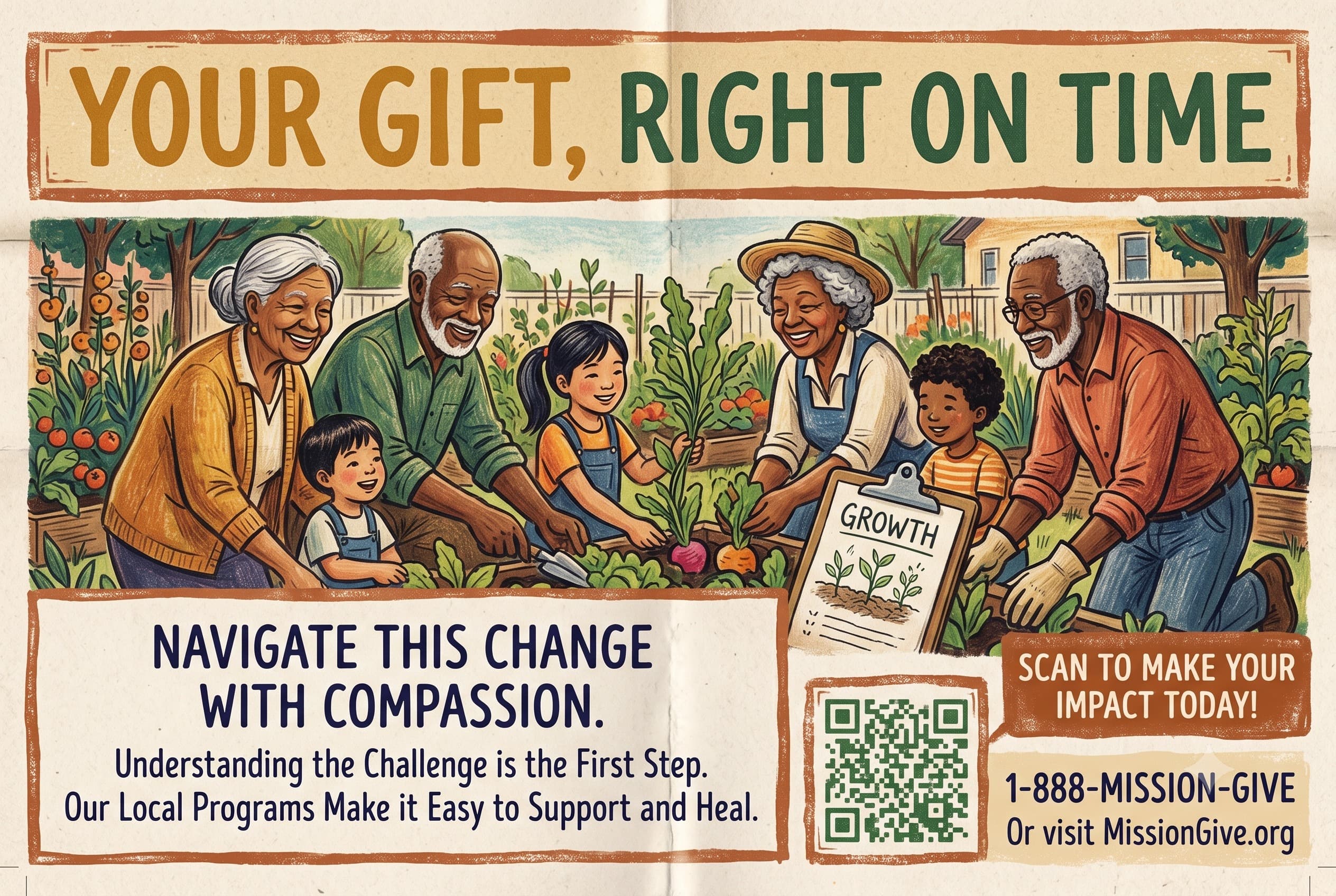 Non-profit giving-appeal mailer