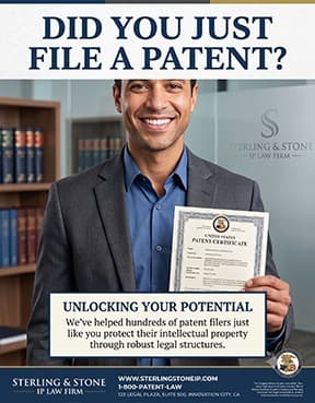 Patent / IP-law congratulations mailer
